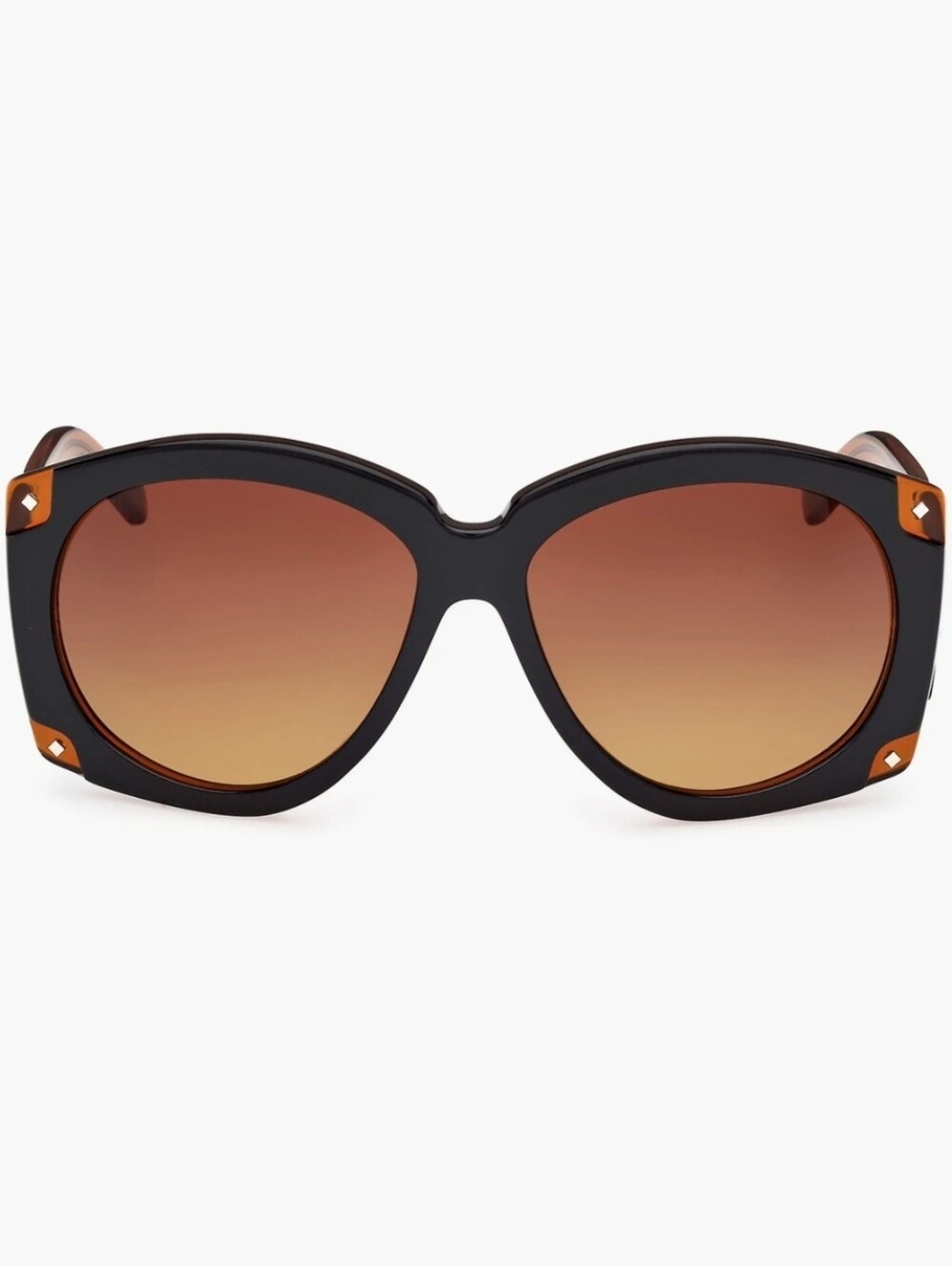 MCM MW0005 sunglasses feature a distinctive textured black And gold